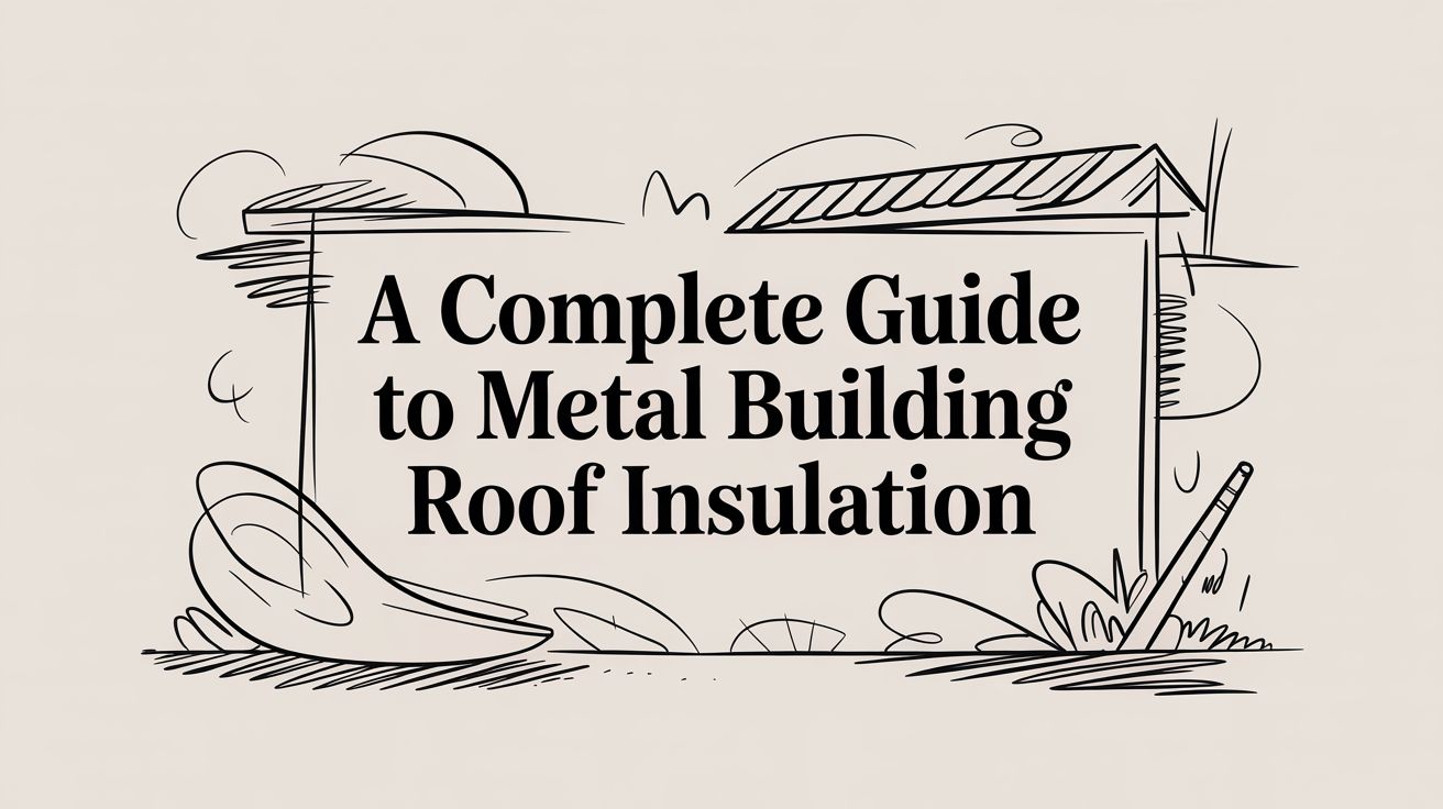 metal building roof insulation illustration