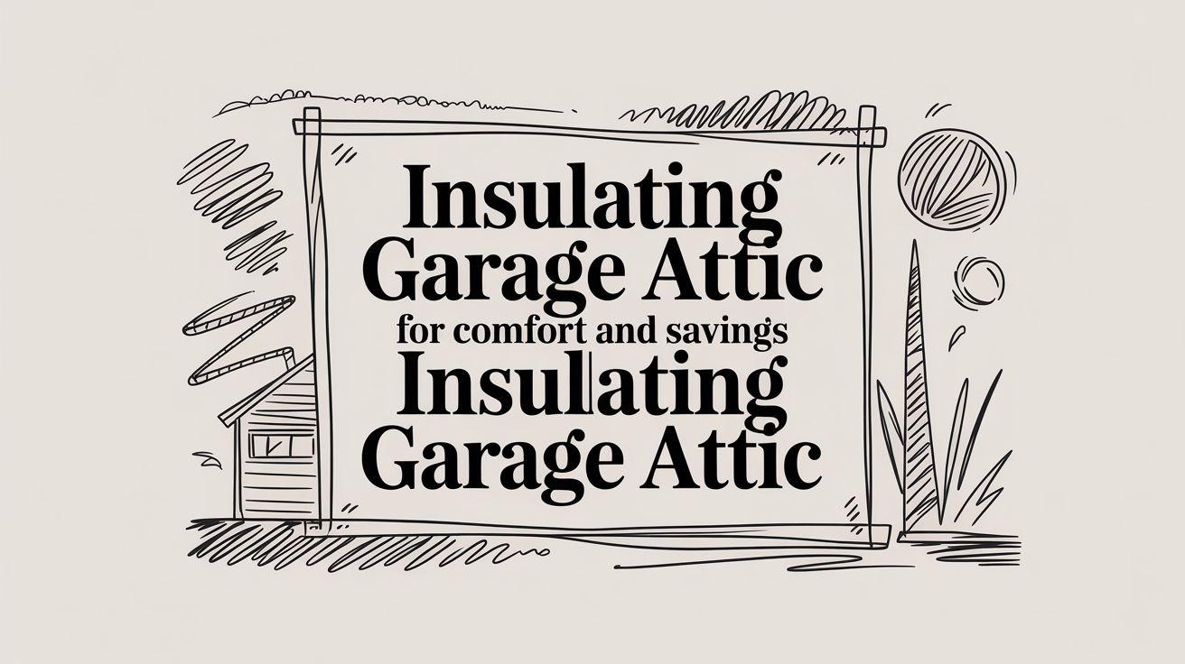 insulating garage attic sketch