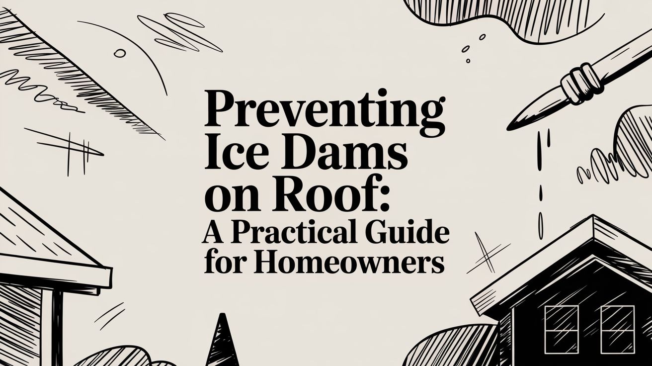 preventing ice dams on roof guide cover