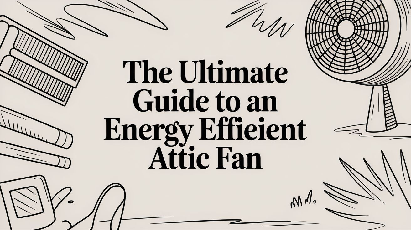 energy efficient attic fan guide graphic