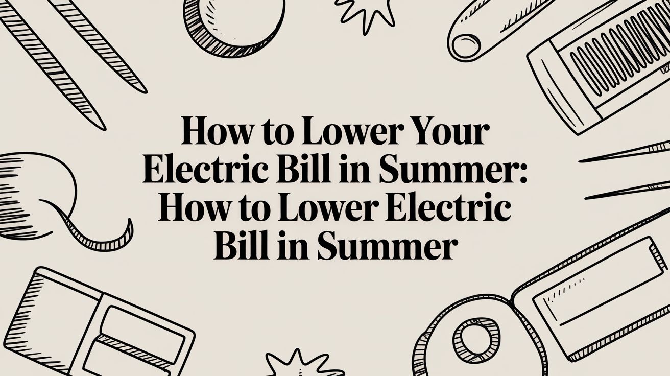 how to lower electric bill in summer energy saving