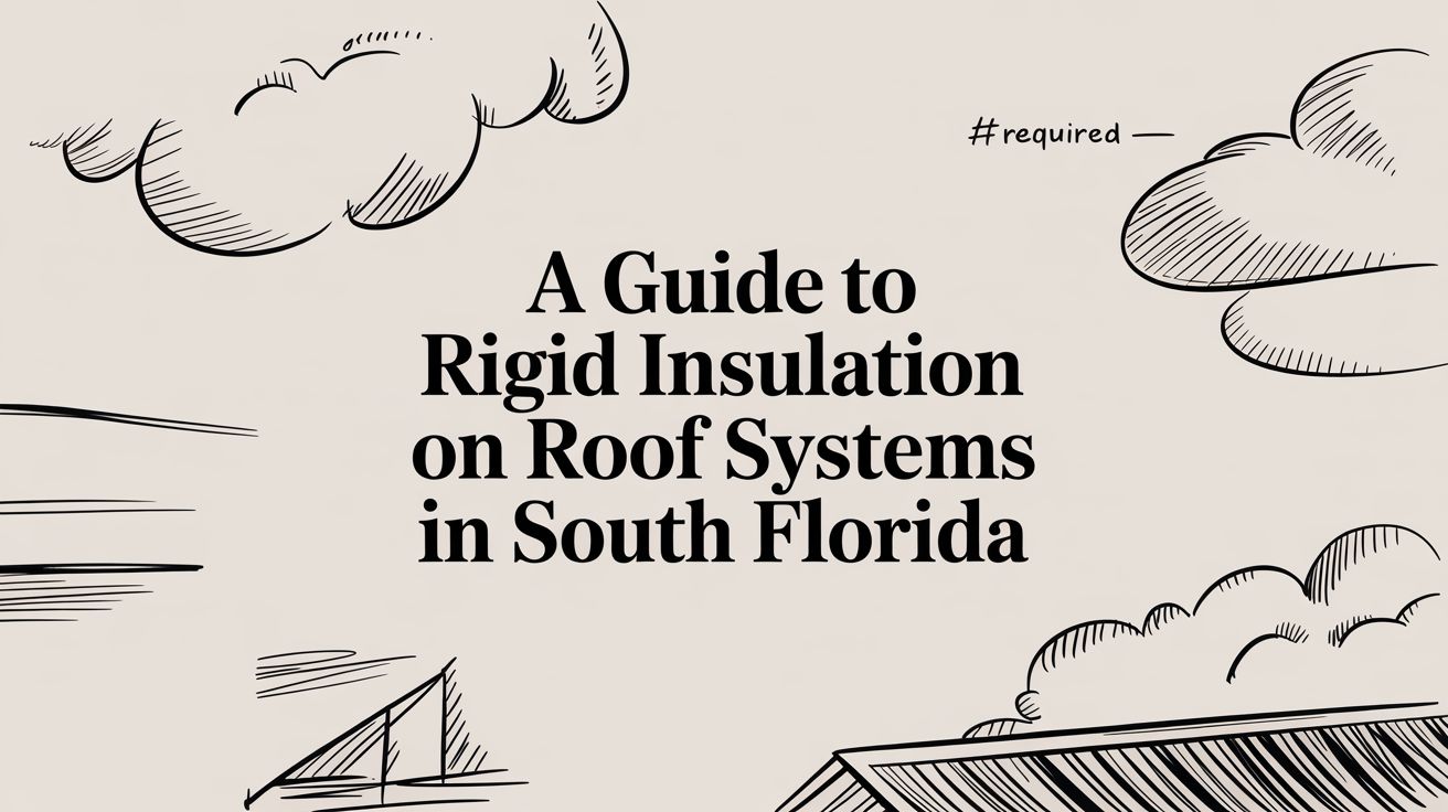 rigid insulation on roof guide cover