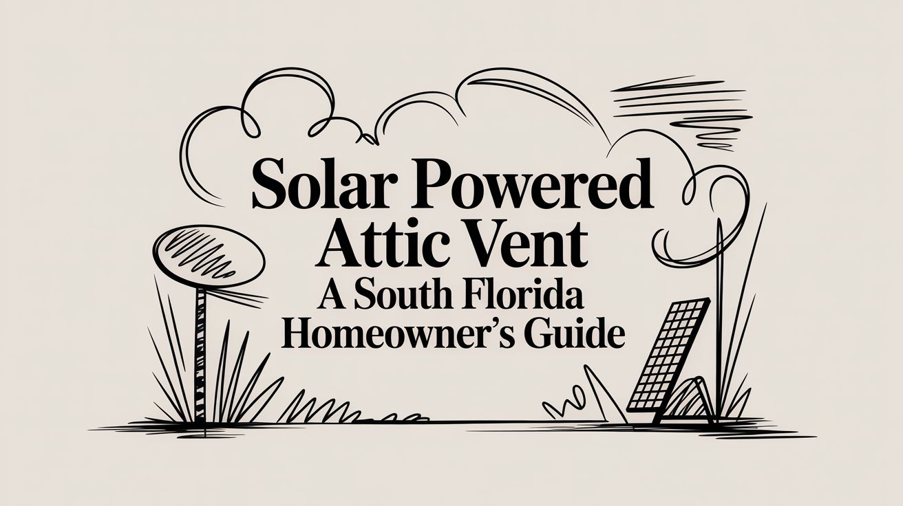 solar powered attic vent title graphic