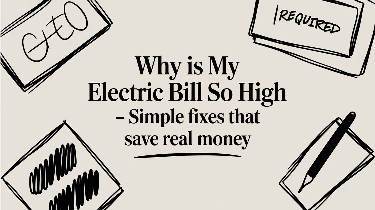 why is my electric bill so high energy saving