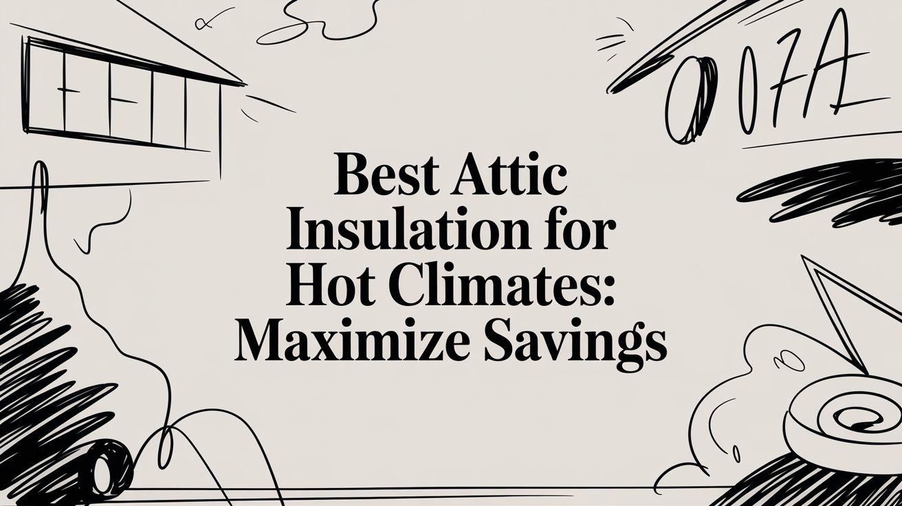 best attic insulation for hot climates attic sketch