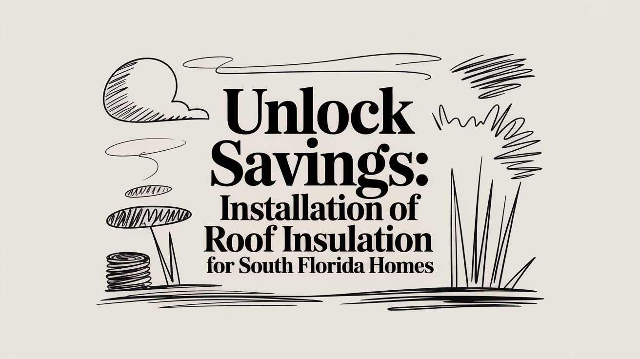 installation of roof insulation advertisement
