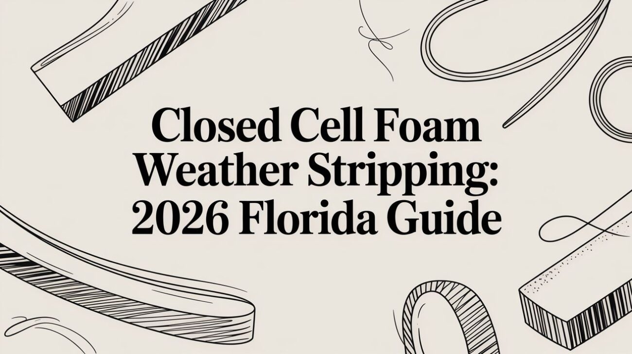 Closed cell foam weather stripping weather stripping