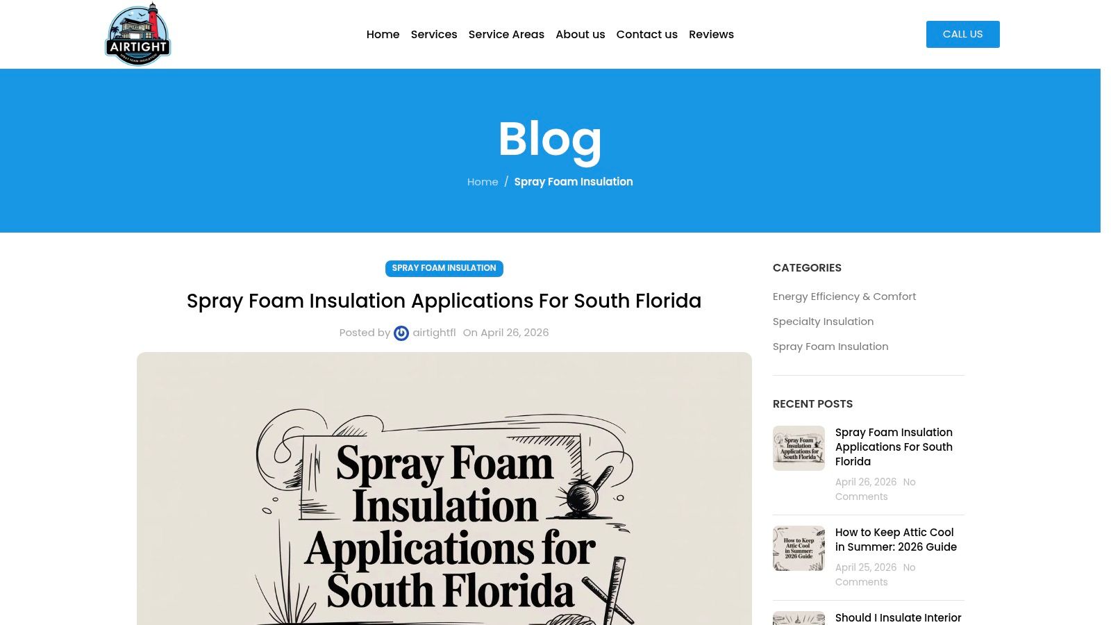 Spray Foam Insulation Applications For South Florida