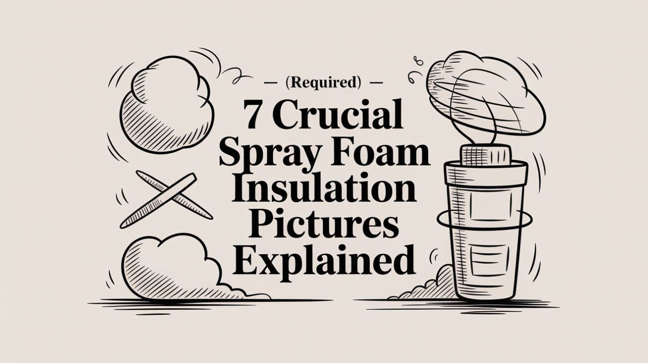 Spray foam insulation pictures infographic