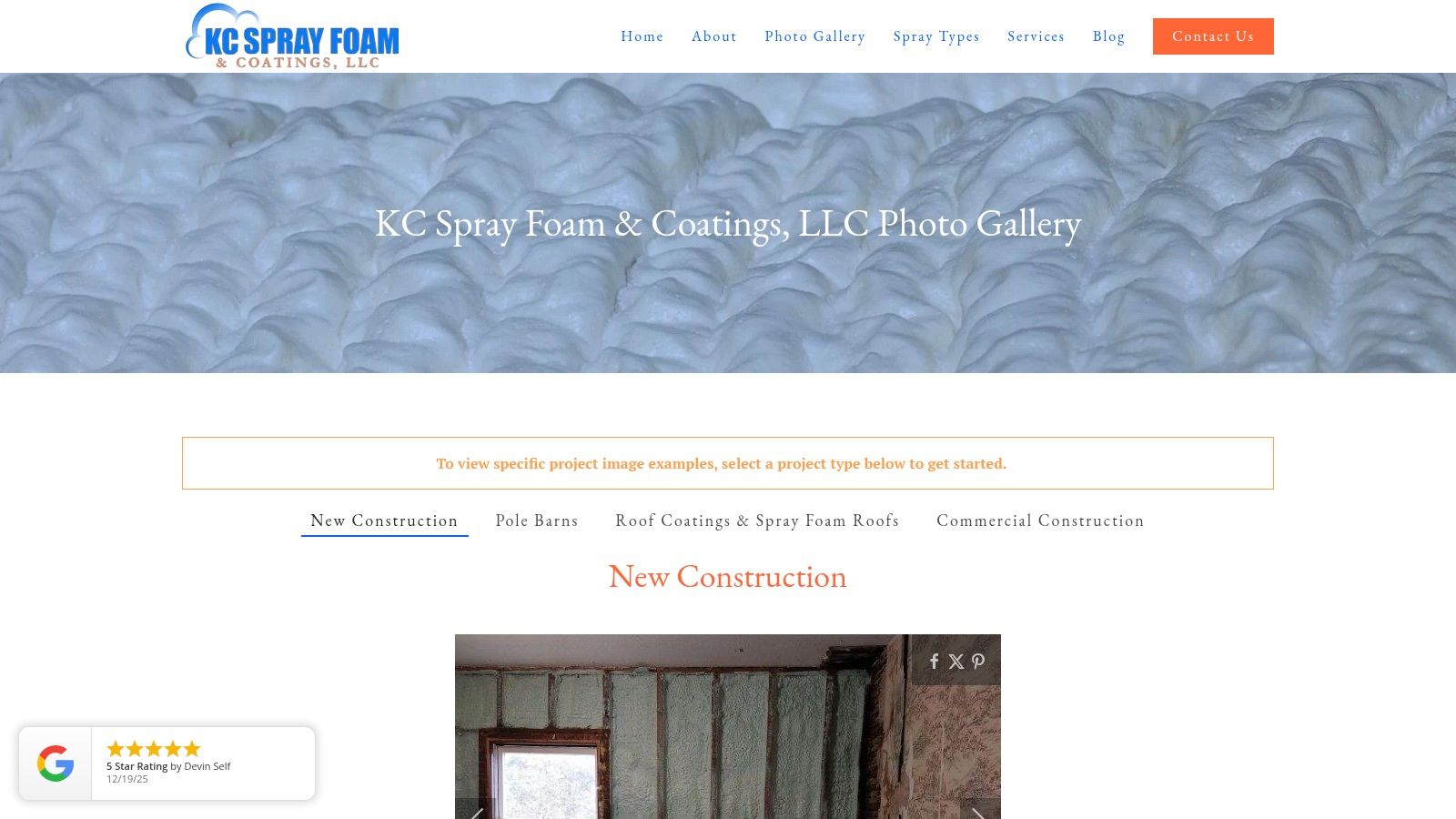 KC Spray Foam & Coatings – Photo Gallery