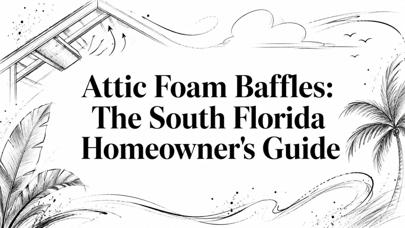 Attic foam baffles roof diagram