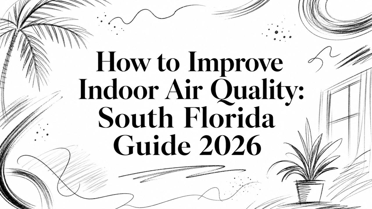 How to improve indoor air quality line drawing