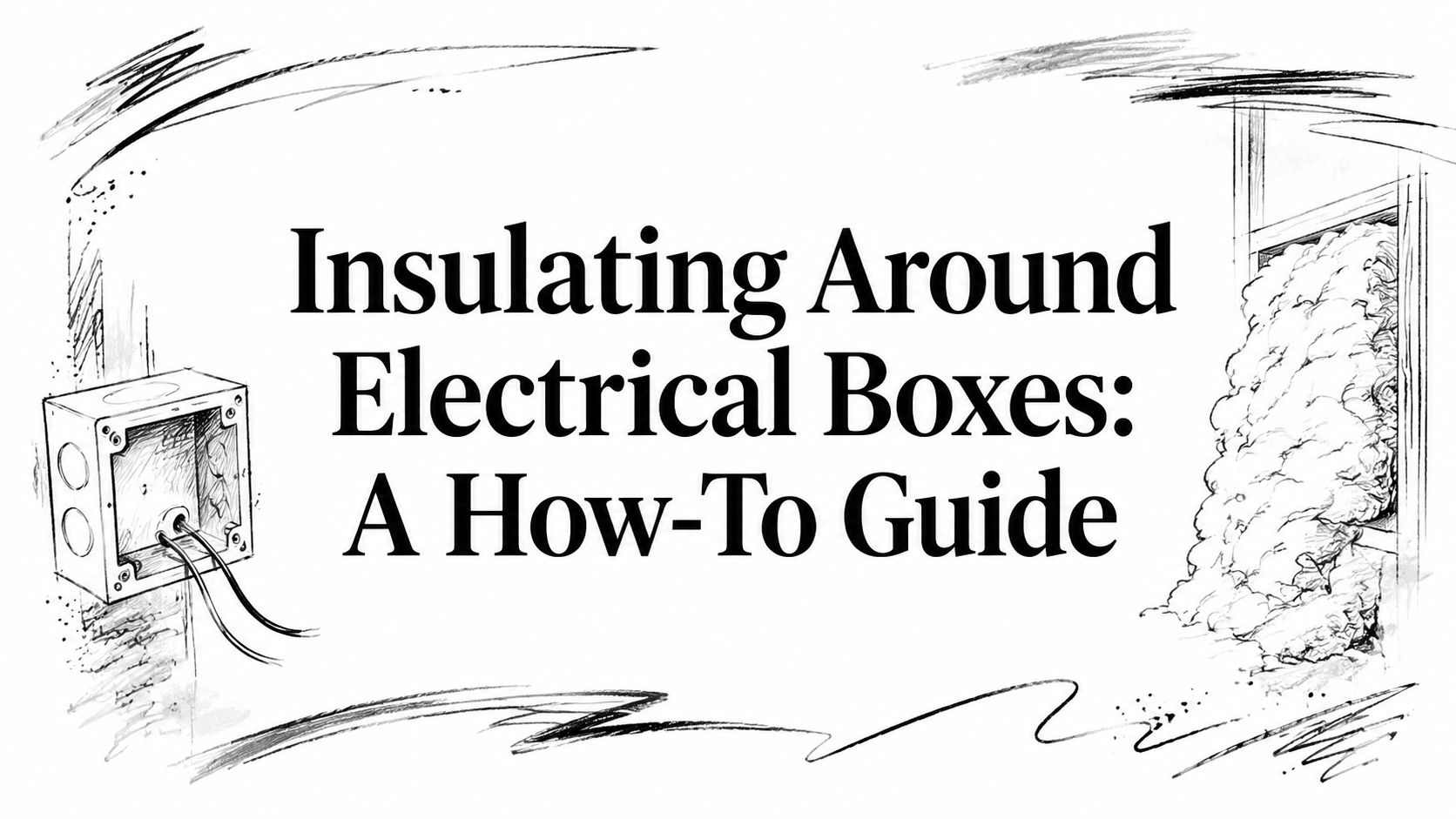 Insulating around electrical boxes electrical insulation