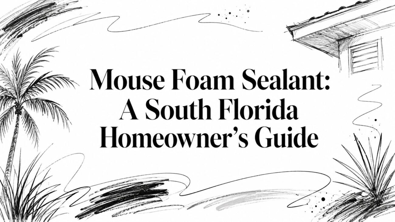 Mouse foam sealant home protection