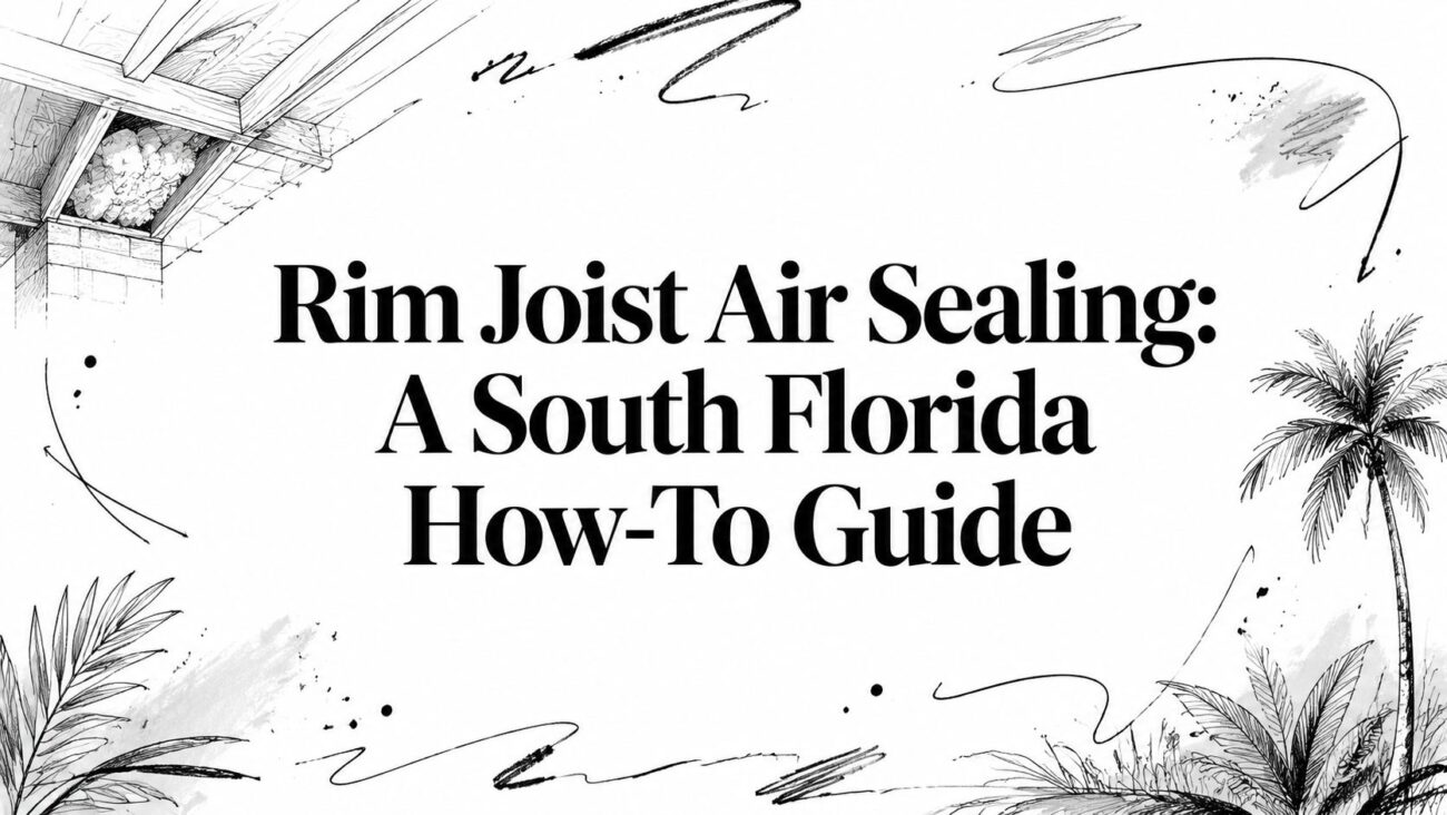 Rim joist air sealing title slide