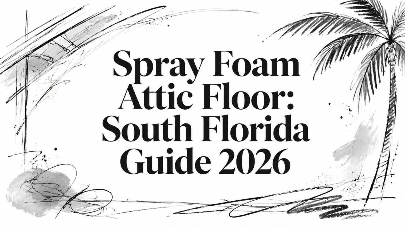 Spray foam attic floor guide