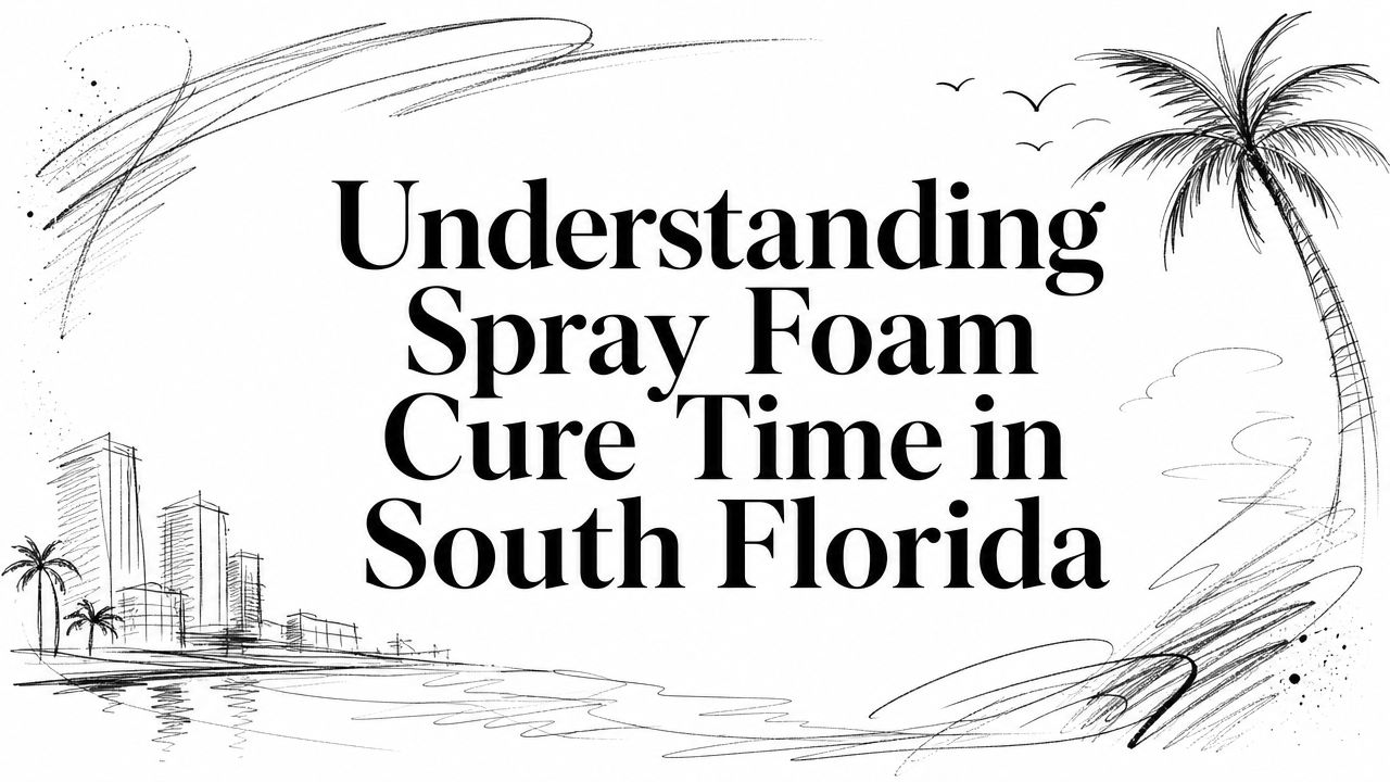 Spray foam cure time florida landscape