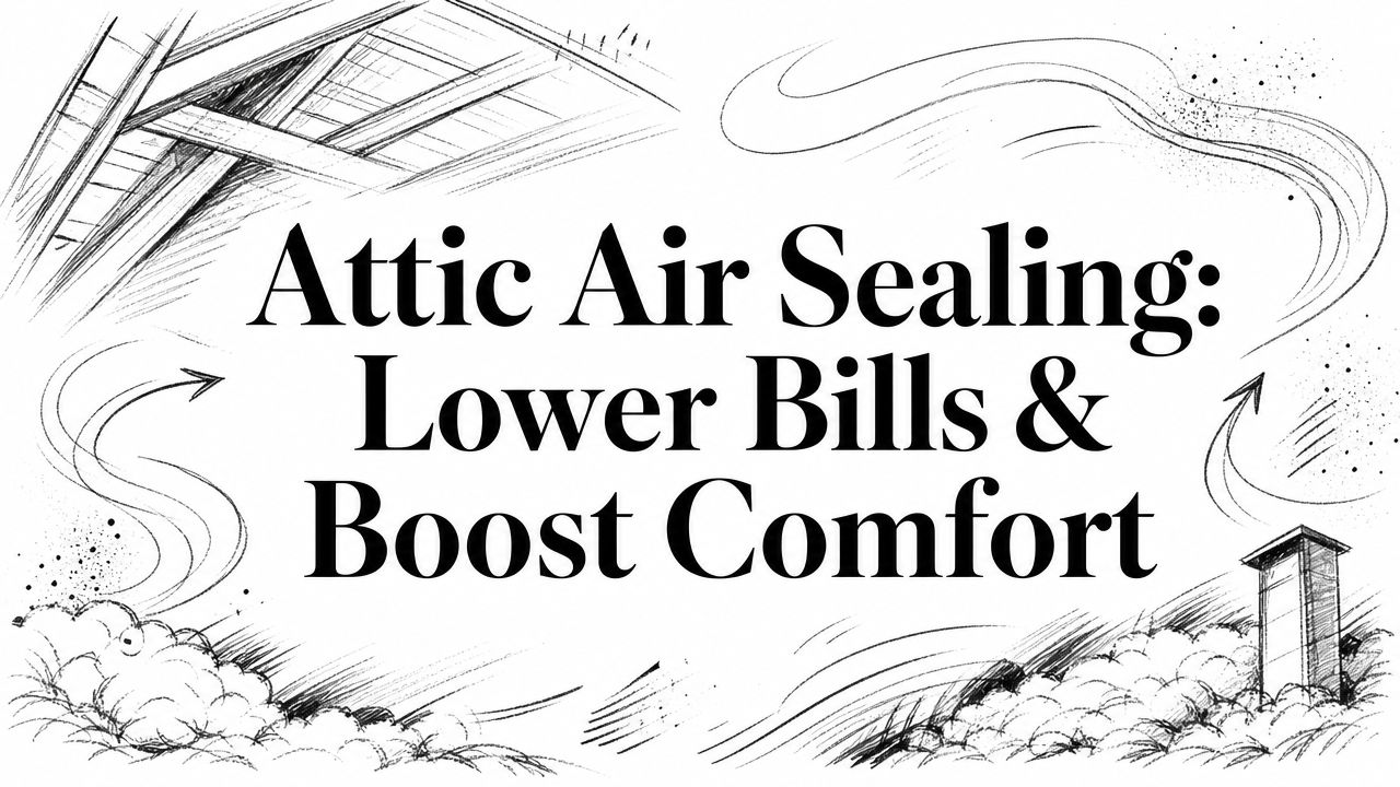 Attic air sealing home insulation