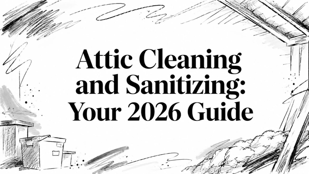 Attic cleaning and sanitizing attic cleaning