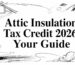 Attic insulation tax credit insulation guide