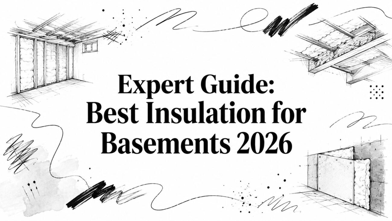 Best insulation for basements construction sketches