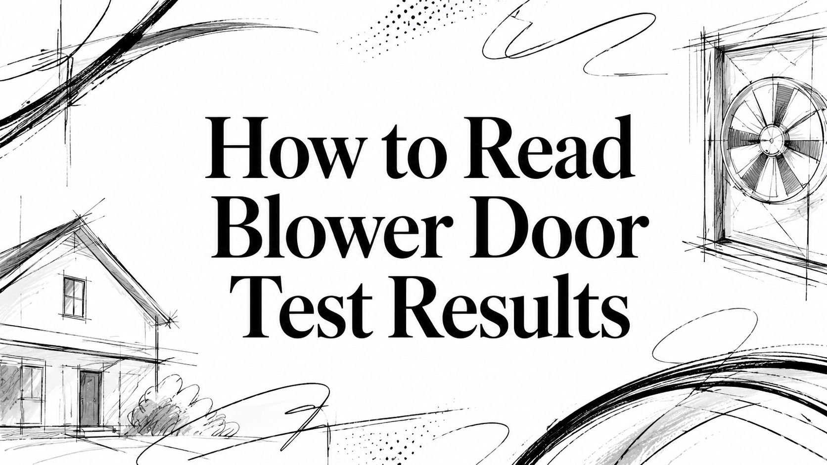 Blower door test results building inspection