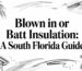 Blown in or batt insulation insulation guide
