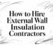 External wall insulation contractors construction sketches