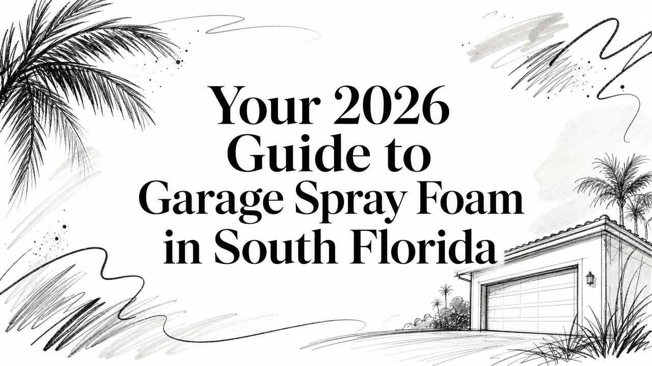 Garage spray foam guide cover