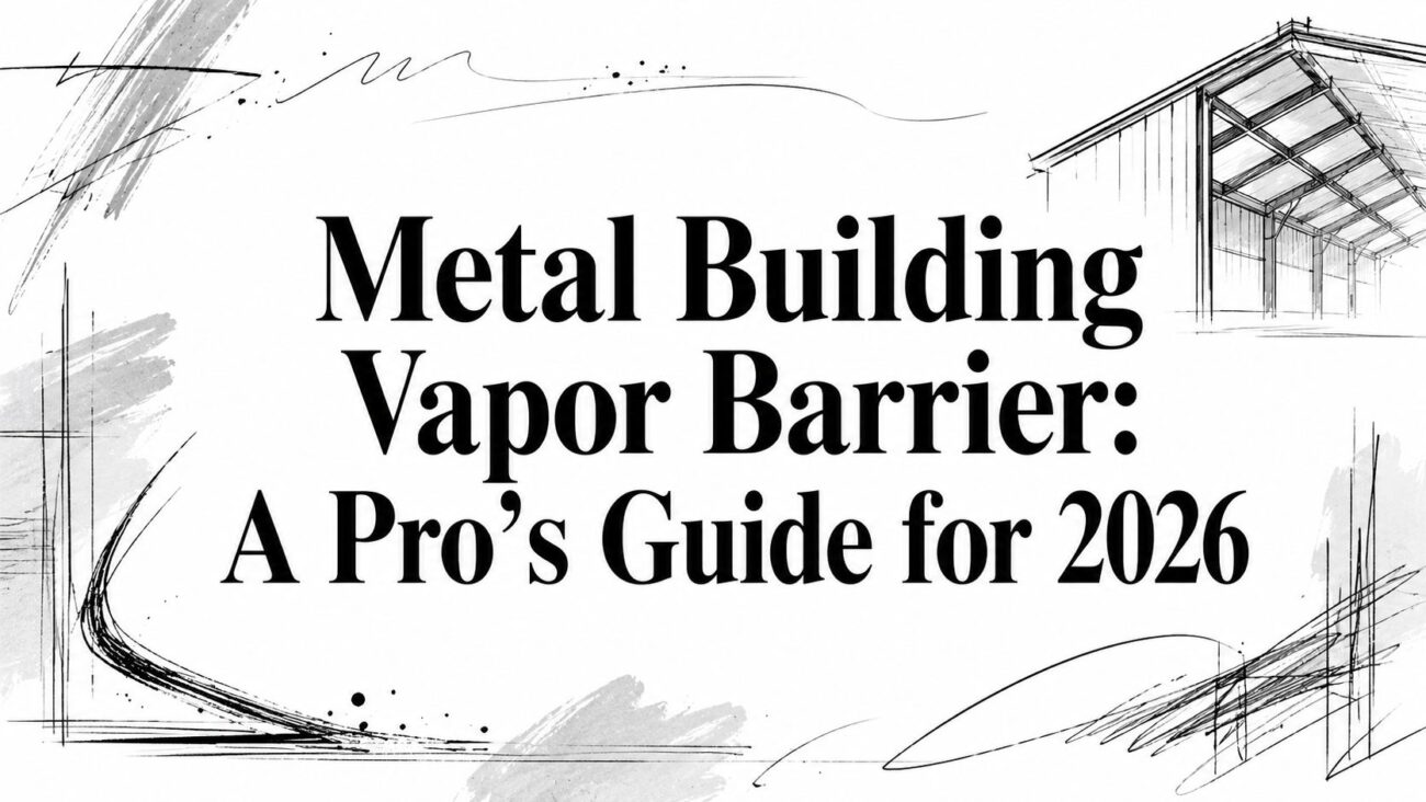 Metal building vapor barrier construction guide