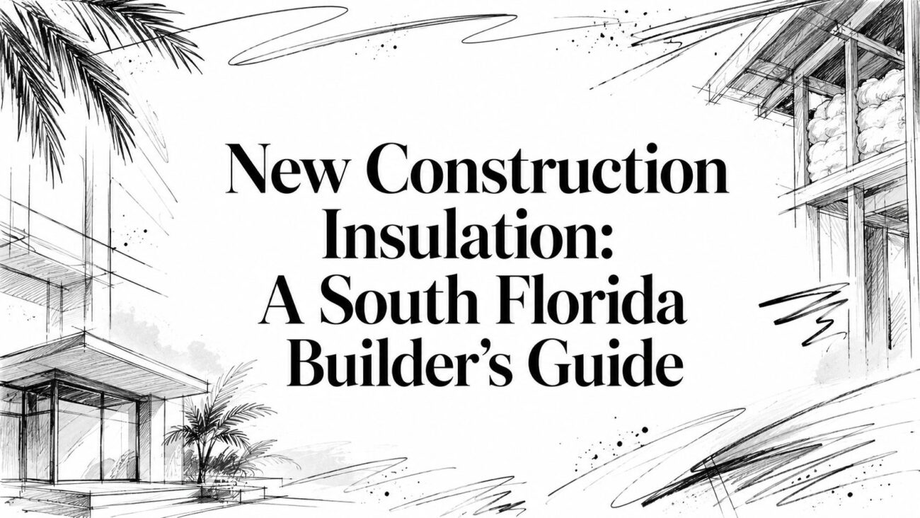 New construction insulation architectural sketch