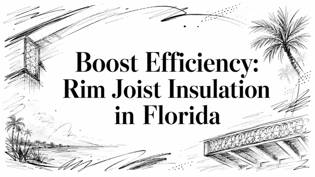 Rim joist insulation home efficiency