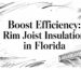 Rim joist insulation home efficiency