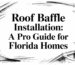 Roof baffle installation guide cover
