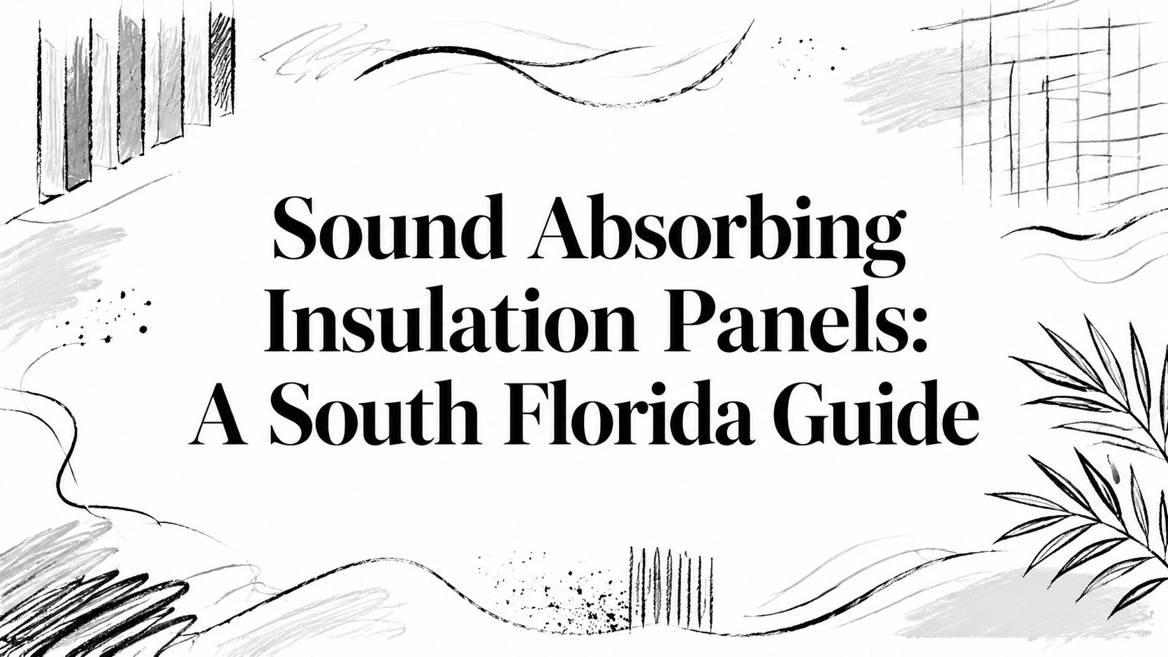 Sound absorbing insulation panels title card