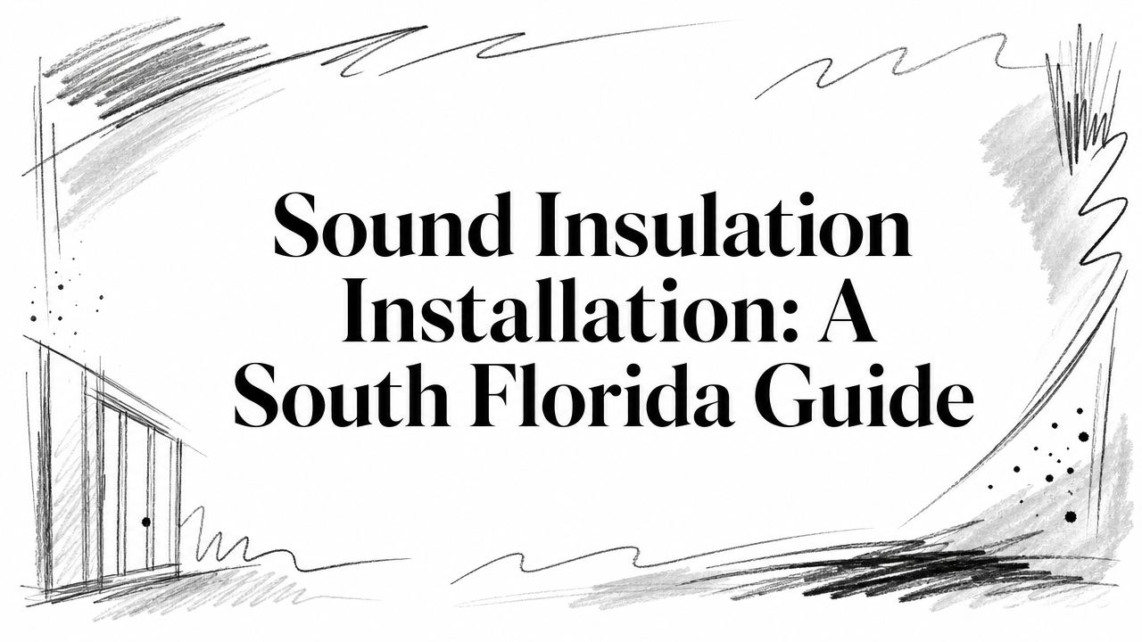 Sound insulation installation guide graphic