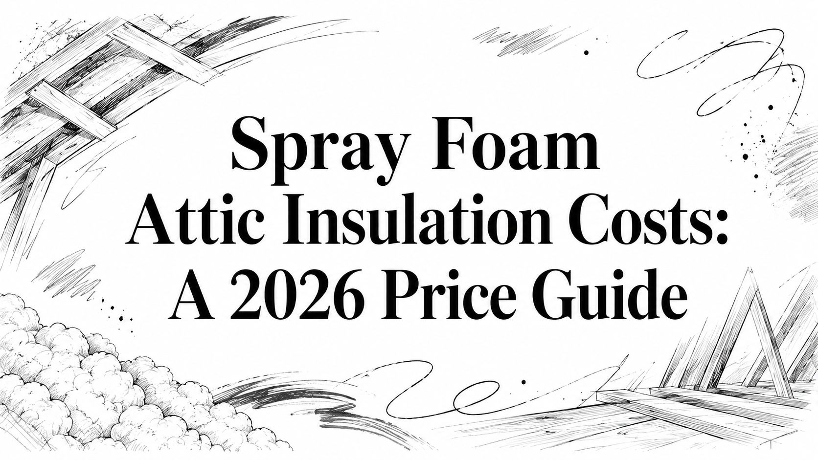 Spray foam attic insulation costs attic sketches