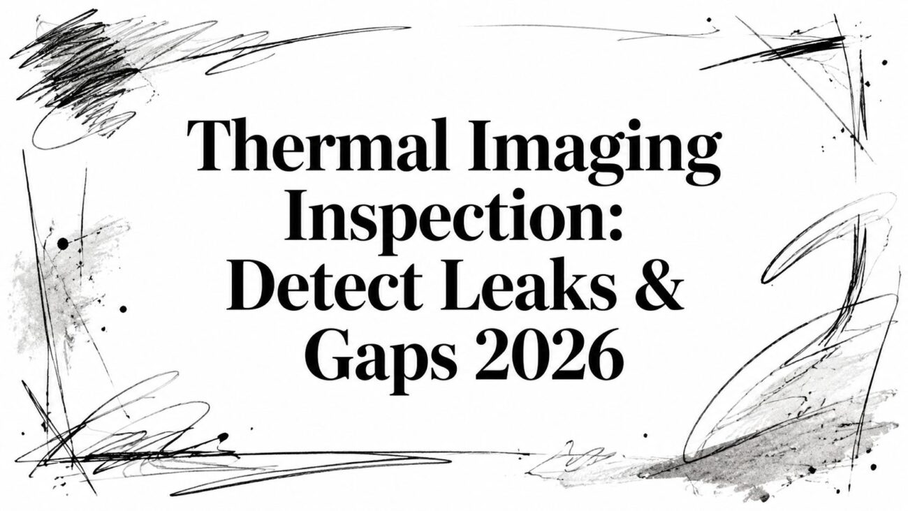 Thermal imaging inspection leaks gaps