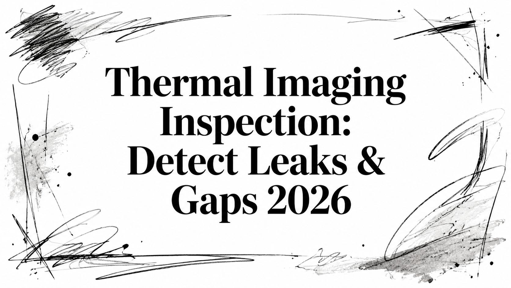 Thermal imaging inspection leaks gaps