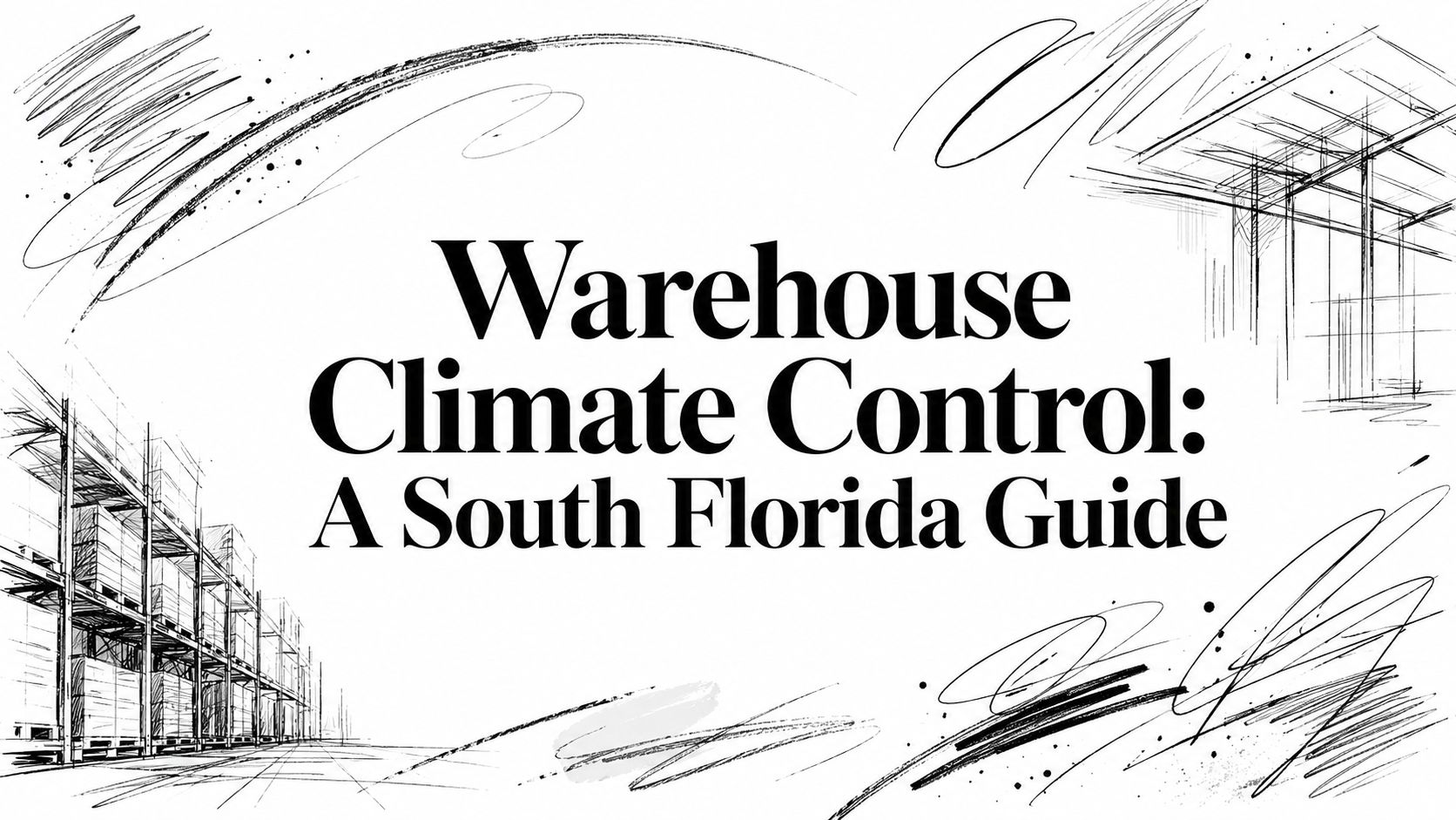 Warehouse climate control warehouse sketch