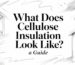 What does cellulose insulation look like insulation sketch