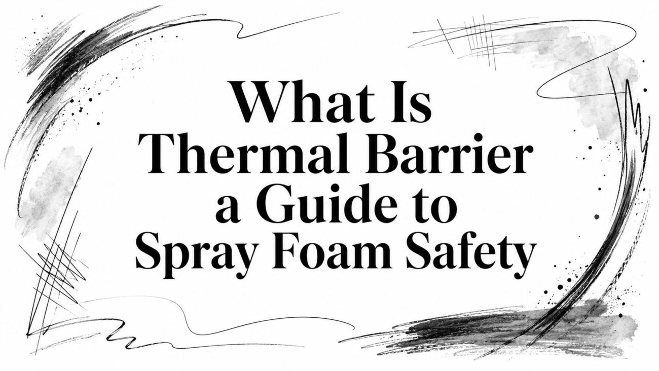 What is thermal barrier spray foam safety