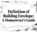 Definition of building envelope architectural sketch