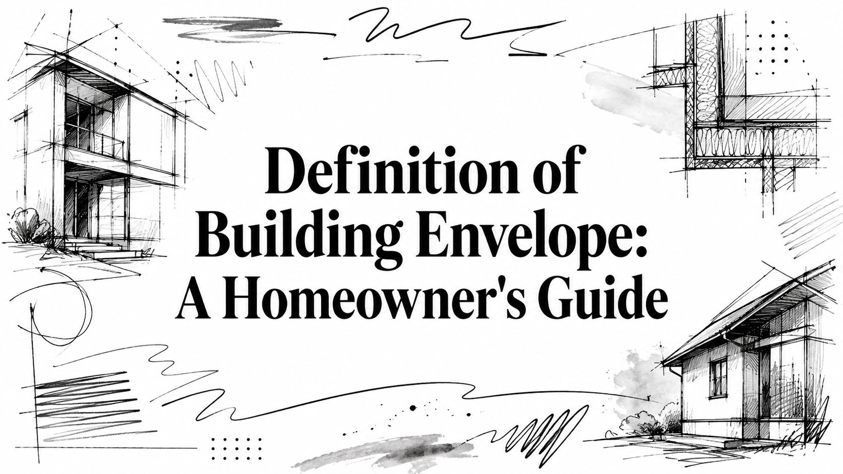 Definition of building envelope architectural sketch